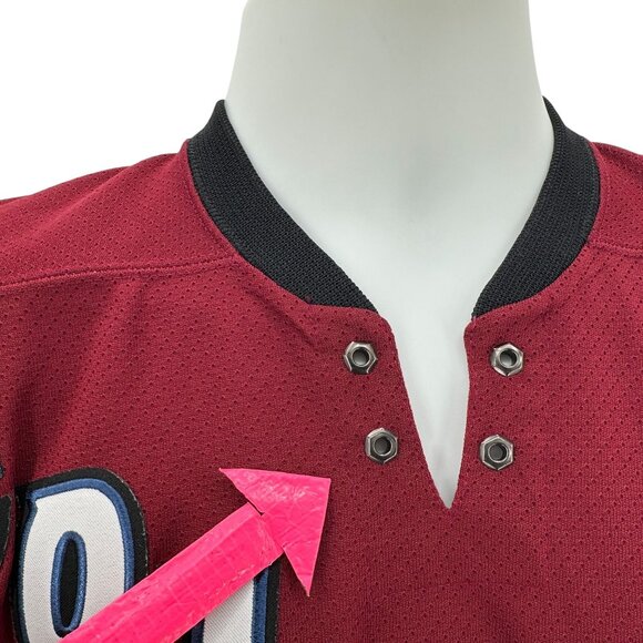 Vintage Koho Youth S/M Hockey Jersey Colorado Avalanche Patchwork Air-Knit Mesh - Picture 5 of 7